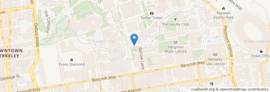 Mapa de ubicacion de Barrow & Eshleman (Sproul Lot) en Vereinigte Staaten Von Amerika, Kalifornien, Alameda County, Berkeley.