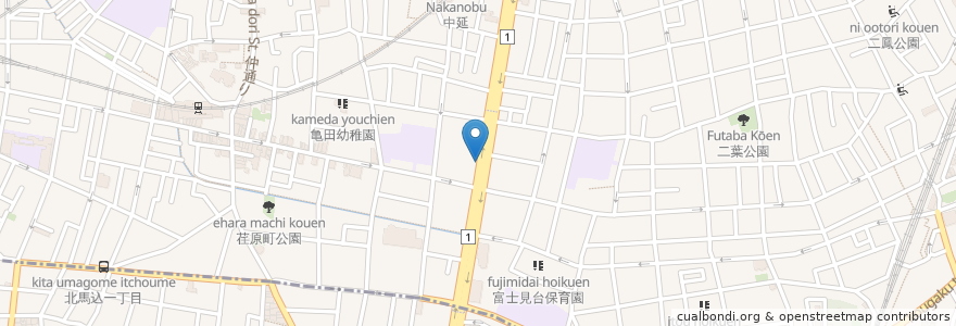 Mapa de ubicacion de 荏原営業所 en Japão, Tóquio, 品川区.