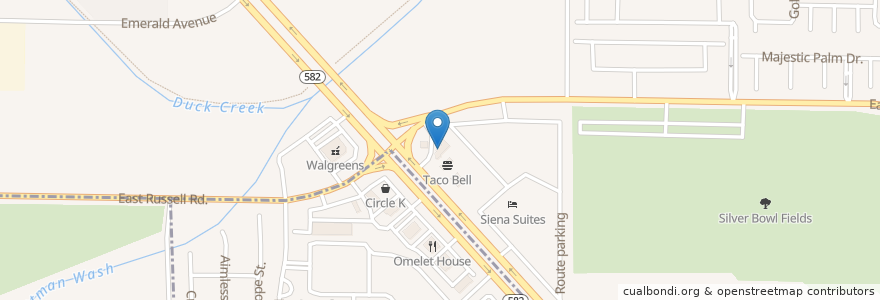 Mapa de ubicacion de Jack in the Box en アメリカ合衆国, ネバダ州, Clark County, Whitney.