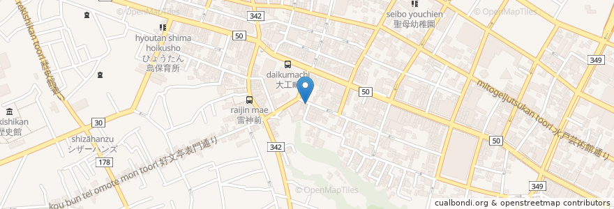 Mapa de ubicacion de 美也美 en Japão, 茨城県, 水戸市.