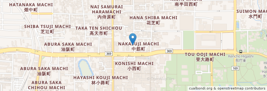 Mapa de ubicacion de そば切り百夜月 en Japão, 奈良県, 奈良市.