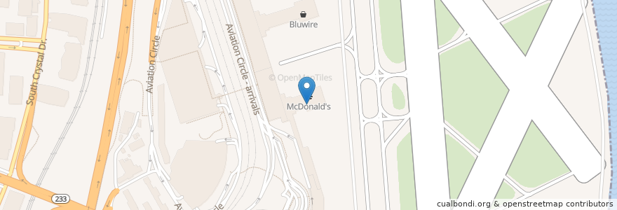 Mapa de ubicacion de Starbucks en アメリカ合衆国, バージニア州, Arlington County, Arlington.