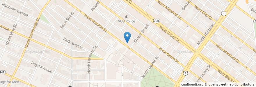 Mapa de ubicacion de Dash Kitchen & Carry en Stati Uniti D'America, Virginia, Richmond City.