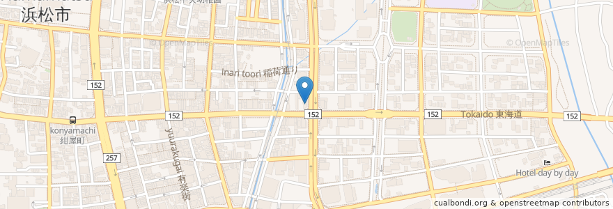Mapa de ubicacion de SNACK パピー en 日本, 静冈县, 浜松市, 中区.