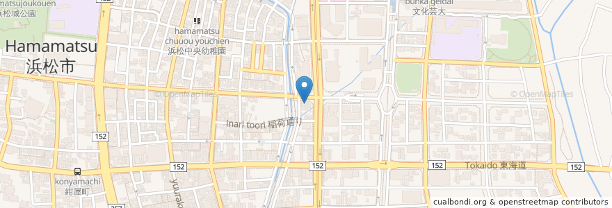 Mapa de ubicacion de 味喜家 en Japonya, 静岡県, 浜松市, 中区.