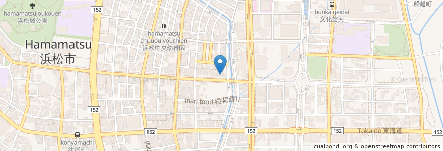 Mapa de ubicacion de 焼き鳥　とと丸 en Japão, 静岡県, 浜松市, 中区.