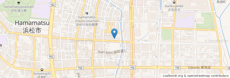 Mapa de ubicacion de とうふ料理　三幸 en 日本, 静冈县, 浜松市, 中区.
