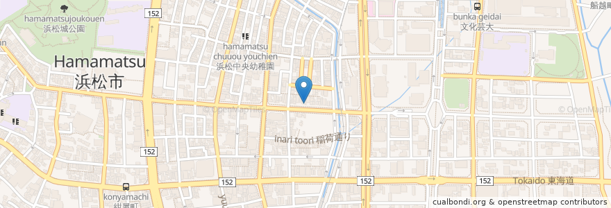 Mapa de ubicacion de BISTRO DE TURBAN en Japan, Shizuoka Prefecture, Hamamatsu, Naka Ward.