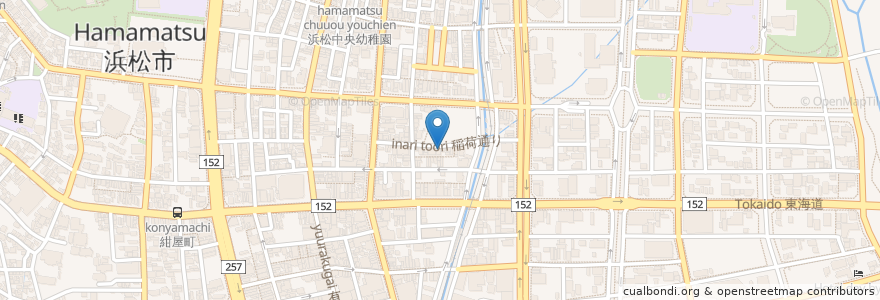 Mapa de ubicacion de たんす亭 en 日本, 静冈县, 浜松市, 中区.