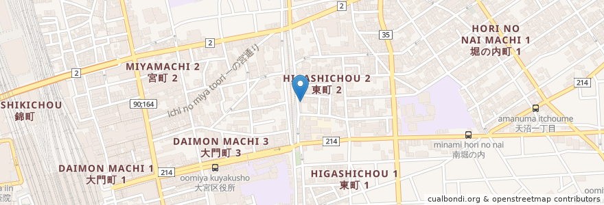 Mapa de ubicacion de OTTO en 日本, 埼玉县, 埼玉市, 大宮区.