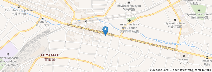 Mapa de ubicacion de バーミヤン en ژاپن, 神奈川県, 川崎市, 宮前区.