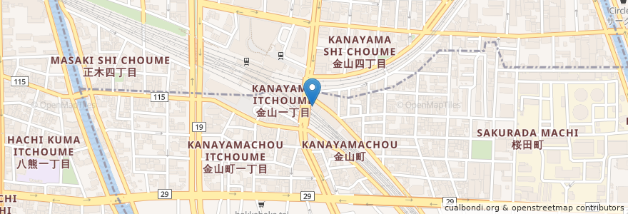 Mapa de ubicacion de クレアデンタルクリニック en اليابان, 愛知県, 名古屋市.