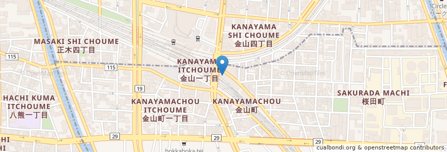 Mapa de ubicacion de 名古屋アイクリニック en Japan, 愛知県, Nagoya, 熱田区.
