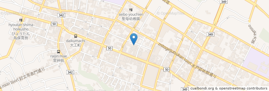 Mapa de ubicacion de シャンテプナルン ヨガ en Japan, Präfektur Ibaraki, 水戸市.