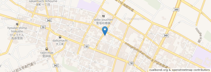 Mapa de ubicacion de 共同生活介護支援施設 タウンいずみ en Japan, Ibaraki Prefecture, Mito.