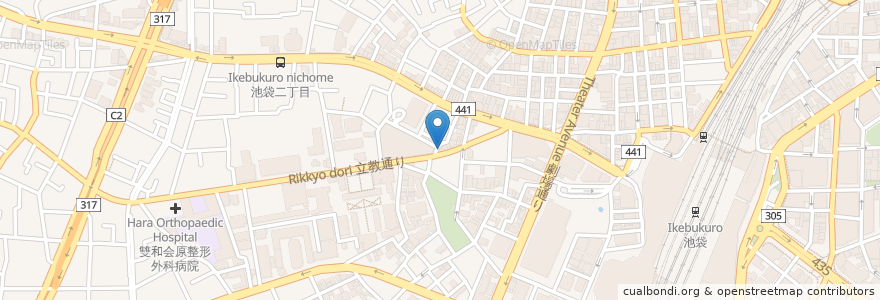 Mapa de ubicacion de 【A】PIZZA en Japonya, 東京都, 豊島区.