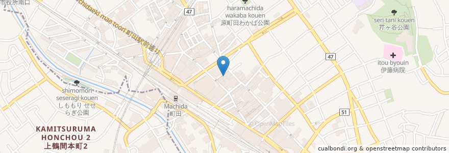 Mapa de ubicacion de Zero One Cafe en ژاپن, 東京都, 町田市.