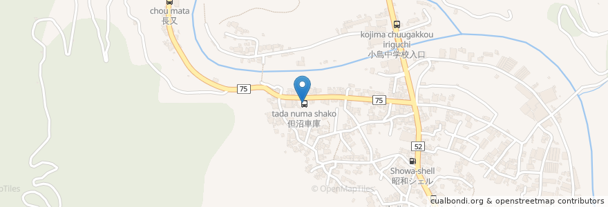Mapa de ubicacion de 但沼車庫 en Japão, 静岡県, 静岡市, 清水区.