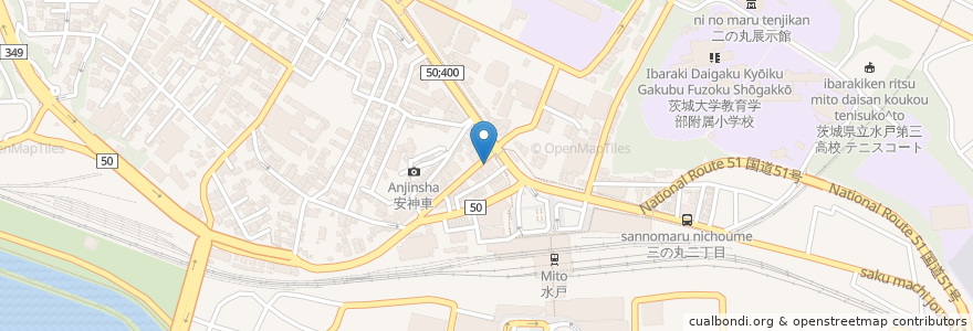 Mapa de ubicacion de 中央進学会学院 明秀学園日立 en ژاپن, 茨城県, 水戸市.