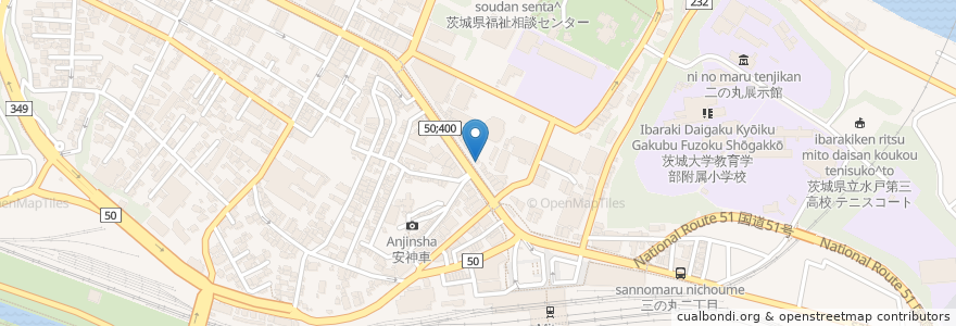 Mapa de ubicacion de きよみ en Japón, Prefectura De Ibaraki, 水戸市.