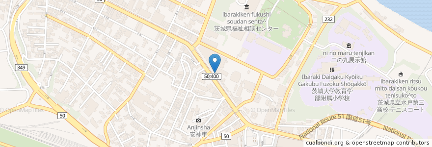 Mapa de ubicacion de S&F JAZZ en 일본, 이바라키현, 水戸市.
