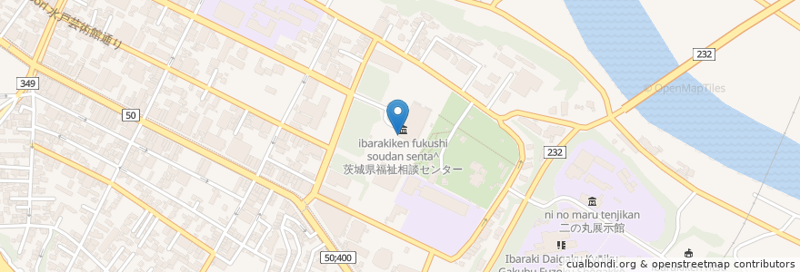Mapa de ubicacion de 水戸市パスポートセンター en Japan, Ibaraki Prefecture, Mito.