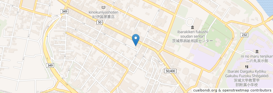 Mapa de ubicacion de アクアクリニック en Jepun, 茨城県, 水戸市.