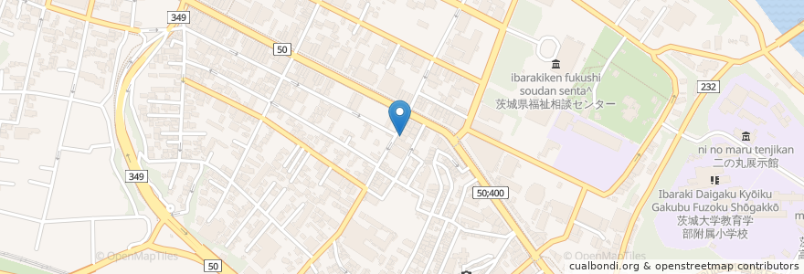 Mapa de ubicacion de 伊勢歯科病院 en Japan, 茨城県, 水戸市.