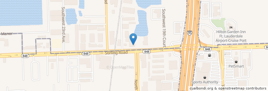 Mapa de ubicacion de Mr. M's Sandwich Shop en Amerika Birleşik Devletleri, Florida, Broward County, Hollywood.