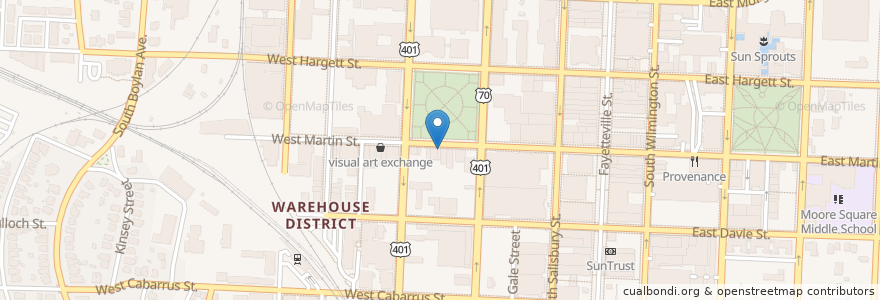 Mapa de ubicacion de Berkeley Cafe en United States, North Carolina, Wake County, Raleigh.