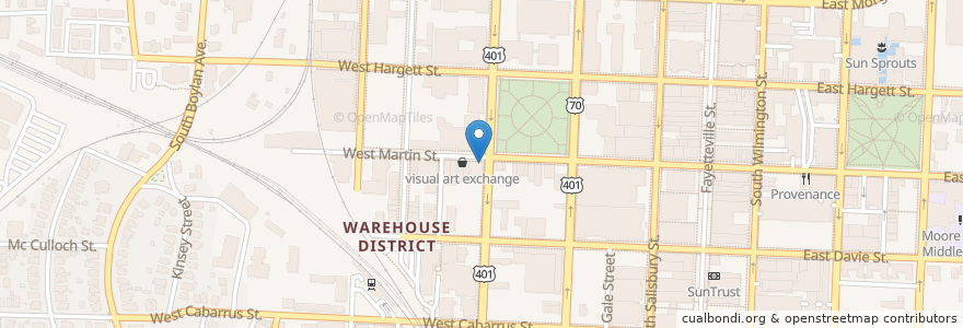 Mapa de ubicacion de Brewmasters Bar & Grill en Estados Unidos De América, Carolina Del Norte, Wake County, Raleigh.