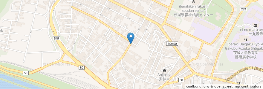 Mapa de ubicacion de SOUL IN MOTION en 일본, 이바라키현, 水戸市.