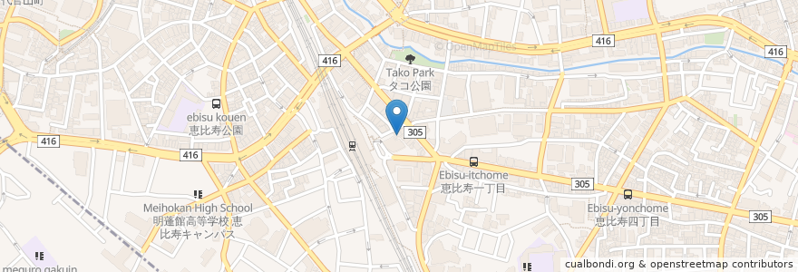 Mapa de ubicacion de はしもと歯科 en ژاپن, 東京都, 渋谷区, 渋谷区.