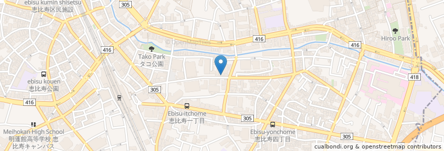 Mapa de ubicacion de スターバックス en Japan, Tokio, 渋谷区, 渋谷区.