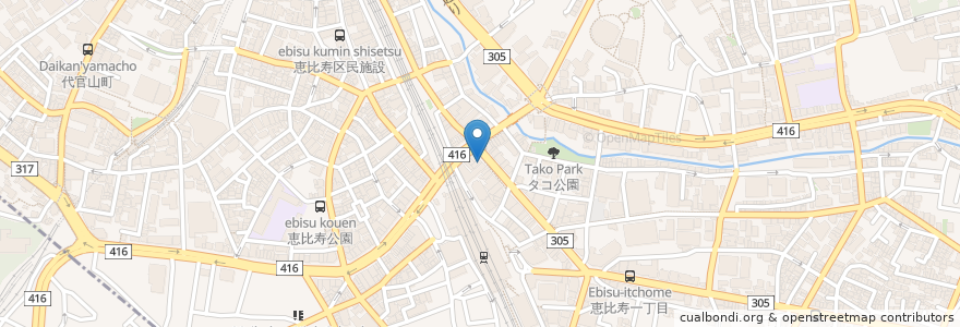 Mapa de ubicacion de 鶏ハウス en Jepun, 東京都, 渋谷区, 渋谷区.
