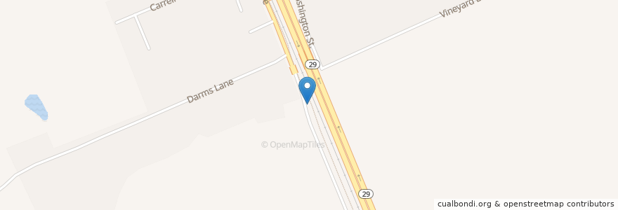 Mapa de ubicacion de Bicycle Rest Stop en États-Unis D'Amérique, Californie, Napa County.