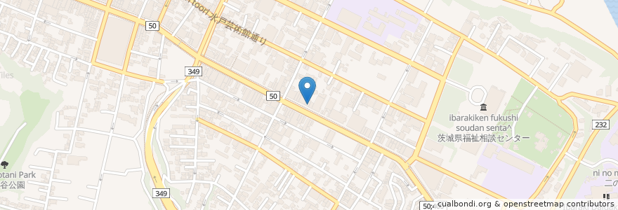 Mapa de ubicacion de まちなか情報交流センター en اليابان, إيباراكي, 水戸市.