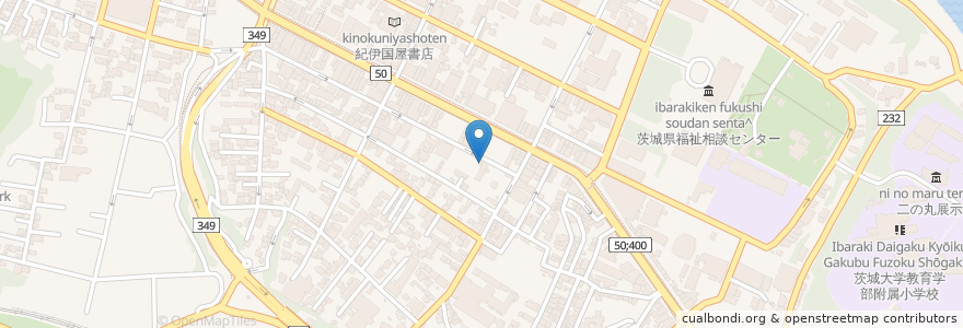 Mapa de ubicacion de 焼肉 パクーハウス en Japonya, 茨城県, 水戸市.