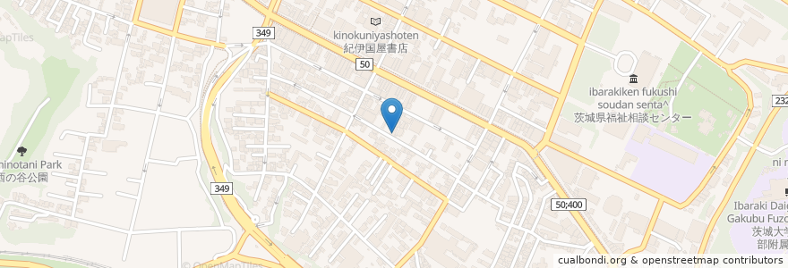 Mapa de ubicacion de コスモ調剤薬局 en Japan, 茨城県, 水戸市.