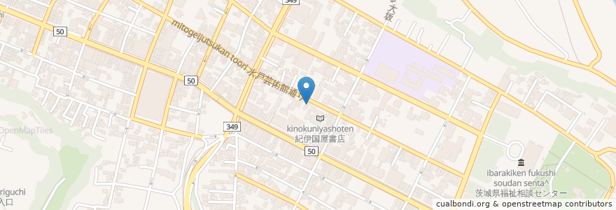 Mapa de ubicacion de ラウンドケース en Giappone, Prefettura Di Ibaraki, 水戸市.