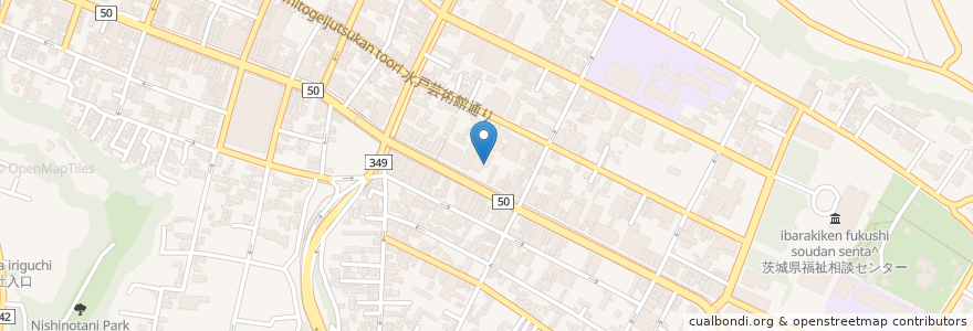 Mapa de ubicacion de 三井住友銀行　営業部 en اليابان, إيباراكي, 水戸市.