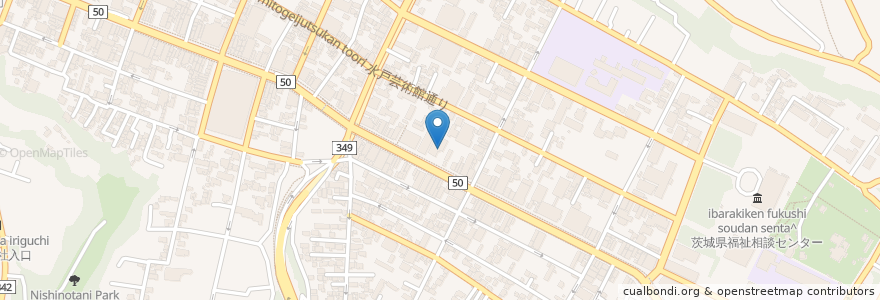 Mapa de ubicacion de 茨城職業訓練支援センター en Japonya, 茨城県, 水戸市.