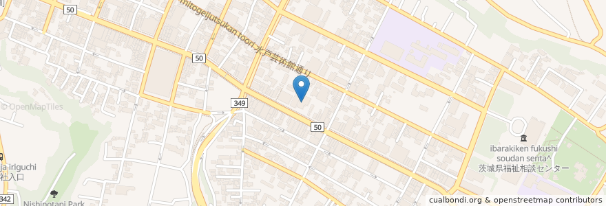 Mapa de ubicacion de 街角の年金相談センター水戸 en Jepun, 茨城県, 水戸市.