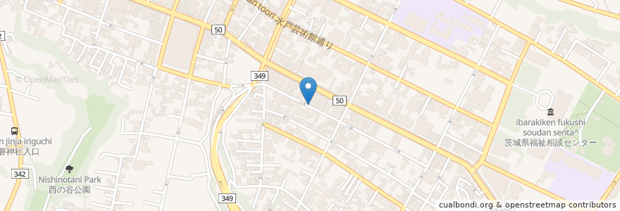Mapa de ubicacion de Club SONIC en اليابان, إيباراكي, 水戸市.