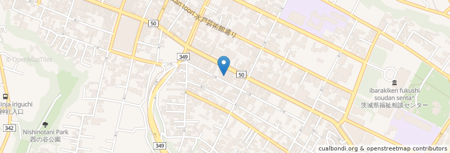 Mapa de ubicacion de and Bar en 日本, 茨城県, 水戸市.