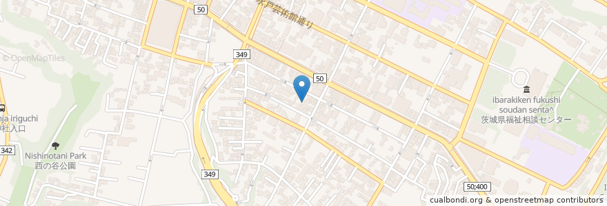 Mapa de ubicacion de オカザキ矯正歯科 en Japonya, 茨城県, 水戸市.