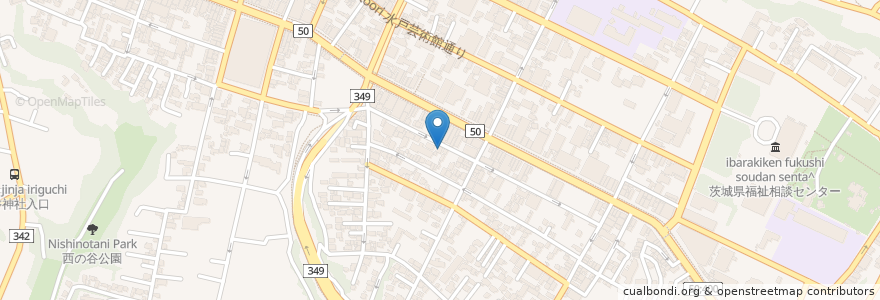 Mapa de ubicacion de 鴨志田 生け花教室 en Japan, Ibaraki Prefecture, Mito.