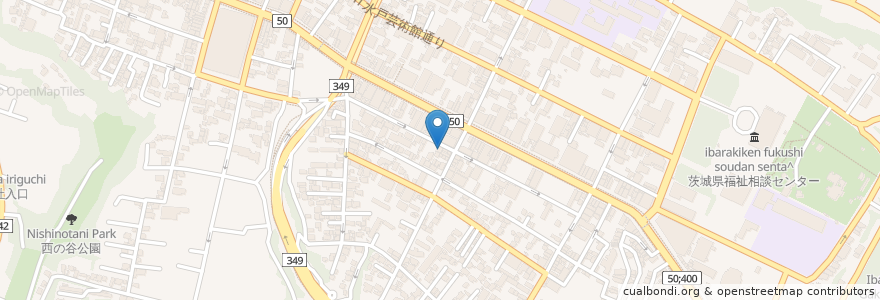 Mapa de ubicacion de キルシュ en اليابان, إيباراكي, 水戸市.