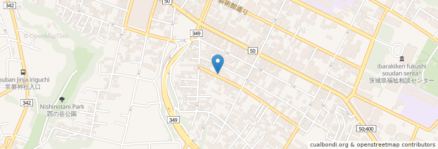 Mapa de ubicacion de 丸山歯科医院 en Japon, Préfecture D'Ibaraki, 水戸市.
