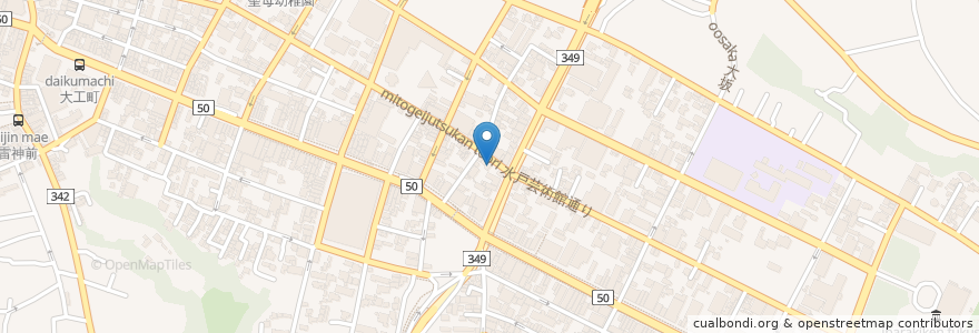 Mapa de ubicacion de 小舩歯科医院 en اليابان, إيباراكي, 水戸市.